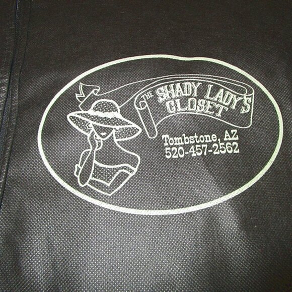 The SHADY LADY Tombstone AZ Travel GARMENT Bag PLASTIC Fold Over LONG Zip - Picture 5 of 10